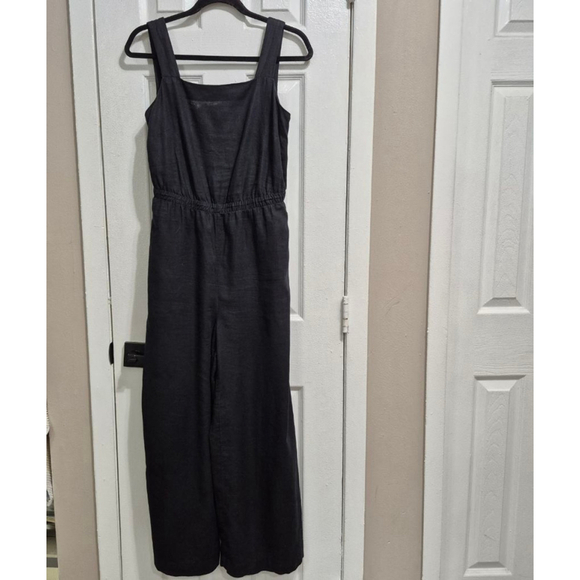 M&S Pants - Women's M&S Black Linen Rich Jumpsuit Size 10